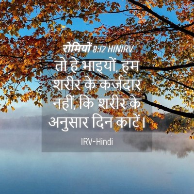 Picture 04 - रोमियों 8:12 HINIRV - तो हे भाइयों, हम - Bible Verse Picture