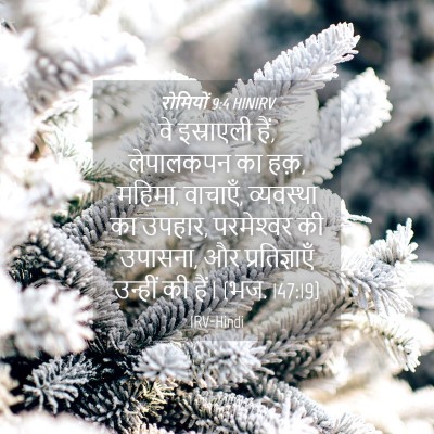 Picture 04 - रोमियों 9:4 HINIRV - वे इस्राएली हैं, - Bible Verse Picture