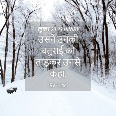 Picture 04 - लूका 20:23 HINIRV - उसने उनकी चतुराई - Bible Verse Picture