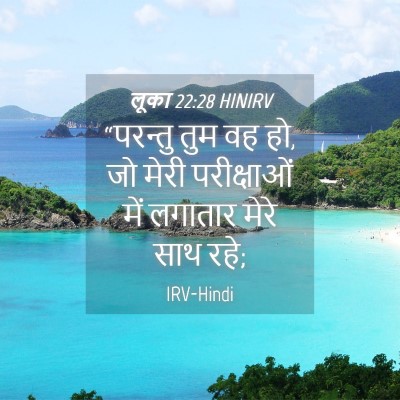 Picture 04 - लूका 22:28 HINIRV - “परन्तु तुम वह हो, - Bible Verse Picture