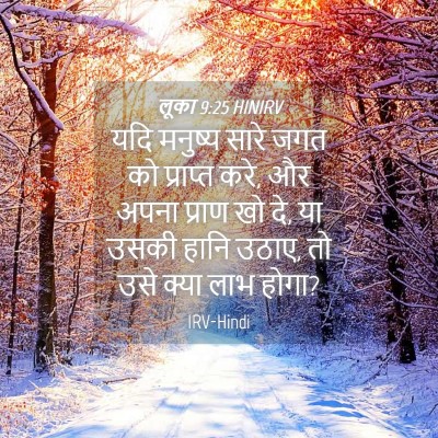Picture 04 - लूका 9:25 HINIRV - यदि मनुष्य सारे - Bible Verse Picture