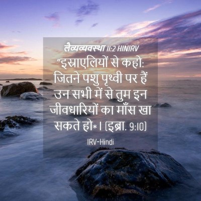 Picture 04 - लैव्यव्यवस्था 11:2 HINIRV - “इस्राएलियों से - Bible Verse Picture