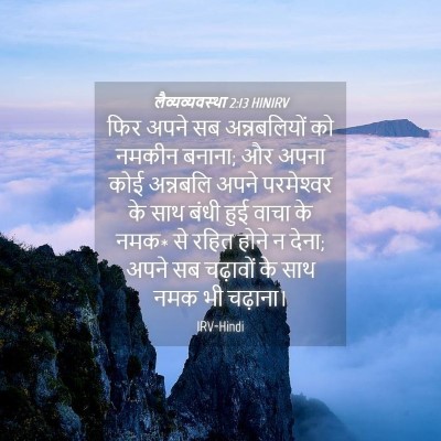 Picture 04 - लैव्यव्यवस्था 2:13 HINIRV - फिर अपने सब - Bible Verse Picture