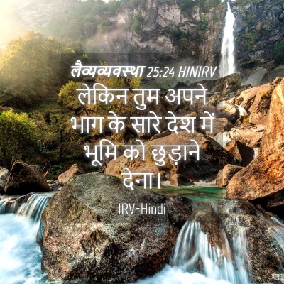 Picture 04 - लैव्यव्यवस्था 25:24 HINIRV - लेकिन तुम अपने भाग - Bible Verse Picture