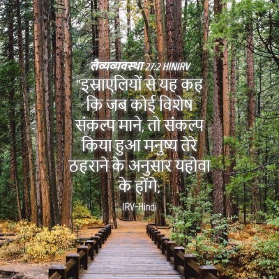 Picture 04 - लैव्यव्यवस्था 27:2 HINIRV - “इस्राएलियों से - Bible Verse Picture