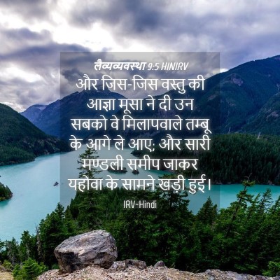 Picture 04 - लैव्यव्यवस्था 9:5 HINIRV - और जिस-जिस वस्तु की - Bible Verse Picture