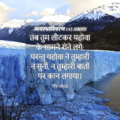 Picture 04 - व्यवस्थाविवरण 1:45 HINIRV - तब तुम लौटकर यहोवा - Bible Verse Picture