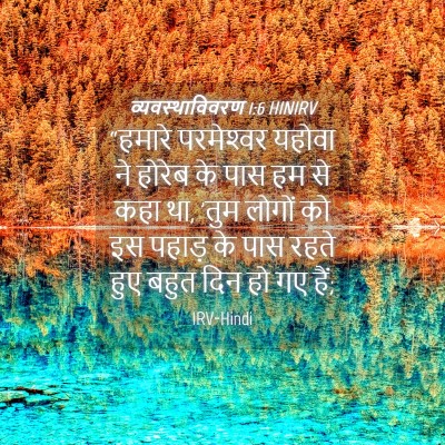 Picture 04 - व्यवस्थाविवरण 1:6 HINIRV - “हमारे परमेश्‍वर - Bible Verse Picture