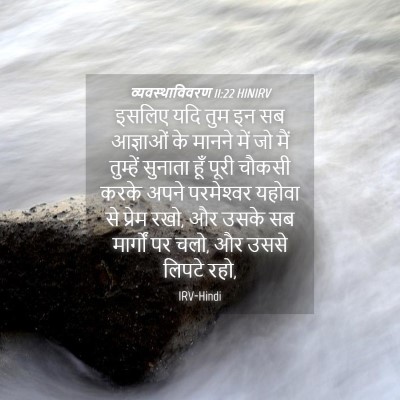 Picture 04 - व्यवस्थाविवरण 11:22 HINIRV - इसलिए यदि तुम इन सब - Bible Verse Picture