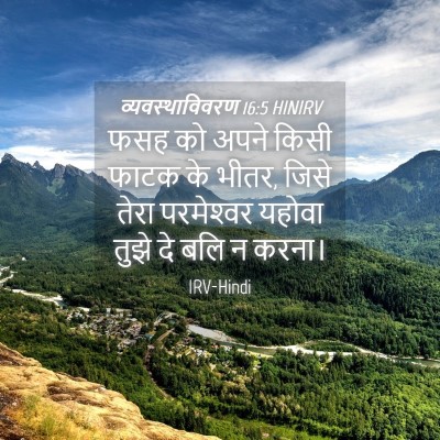 Picture 04 - व्यवस्थाविवरण 16:5 HINIRV - फसह को अपने किसी - Bible Verse Picture