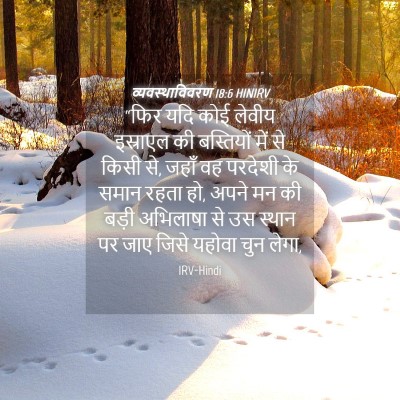 Picture 04 - व्यवस्थाविवरण 18:6 HINIRV - “फिर यदि कोई लेवीय - Bible Verse Picture