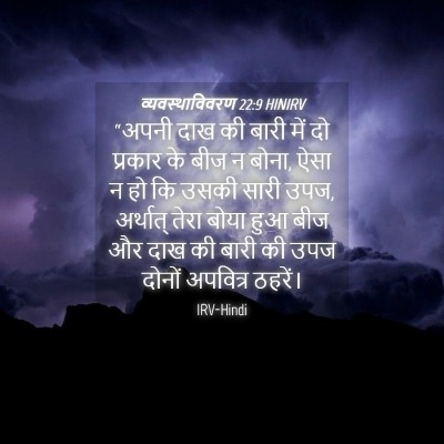 Picture 04 - व्यवस्थाविवरण 22:9 HINIRV - “अपनी दाख की बारी - Bible Verse Picture
