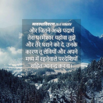 Picture 04 - व्यवस्थाविवरण 26:11 HINIRV - और जितने अच्छे - Bible Verse Picture