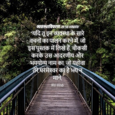 Picture 04 - व्यवस्थाविवरण 28:58 HINIRV - “यदि तू इन - Bible Verse Picture