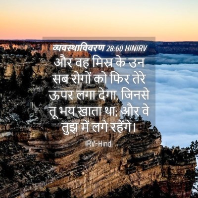 Picture 04 - व्यवस्थाविवरण 28:60 HINIRV - और वह मिस्र के उन - Bible Verse Picture