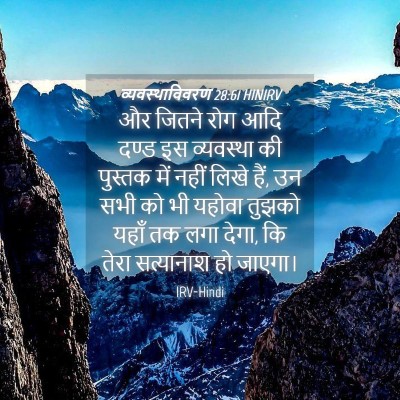 Picture 04 - व्यवस्थाविवरण 28:61 HINIRV - और जितने रोग आदि - Bible Verse Picture