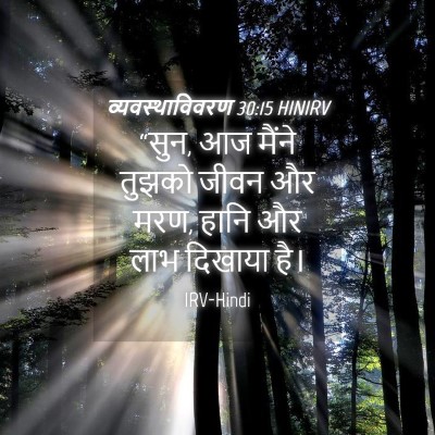 Picture 04 - व्यवस्थाविवरण 30:15 HINIRV - “सुन, आज मैंने - Bible Verse Picture