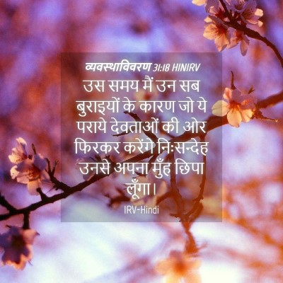 Picture 04 - व्यवस्थाविवरण 31:18 HINIRV - उस समय मैं उन सब - Bible Verse Picture