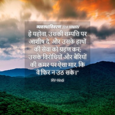 Picture 04 - व्यवस्थाविवरण 33:11 HINIRV - हे यहोवा, उसकी - Bible Verse Picture