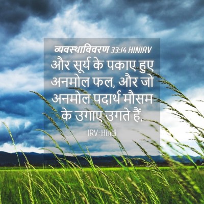Picture 04 - व्यवस्थाविवरण 33:14 HINIRV - और सूर्य के पकाए - Bible Verse Picture