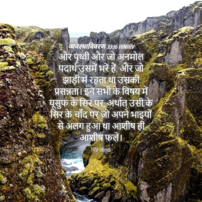 Picture 04 - व्यवस्थाविवरण 33:16 HINIRV - और पृथ्वी और जो - Bible Verse Picture