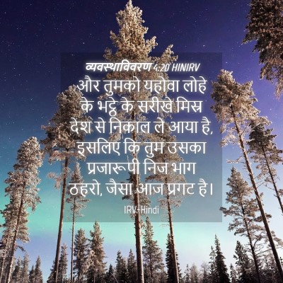 Picture 04 - व्यवस्थाविवरण 4:20 HINIRV - और तुमको यहोवा - Bible Verse Picture