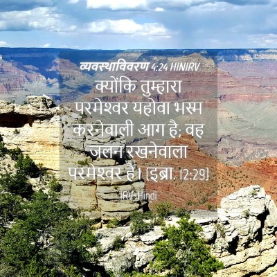 Picture 04 - व्यवस्थाविवरण 4:24 HINIRV - क्योंकि तुम्हारा - Bible Verse Picture