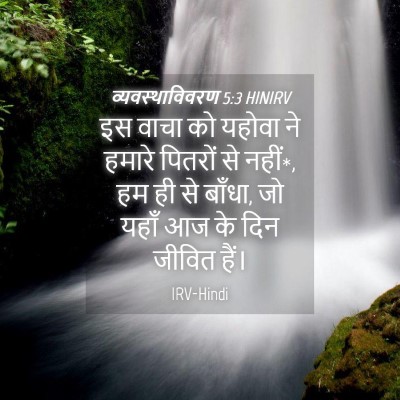 Picture 04 - व्यवस्थाविवरण 5:3 HINIRV - इस वाचा को यहोवा ने - Bible Verse Picture