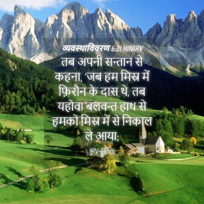 Picture 04 - व्यवस्थाविवरण 6:21 HINIRV - तब अपनी सन्तान से - Bible Verse Picture