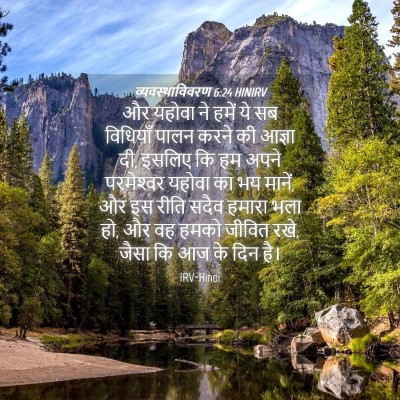 Picture 04 - व्यवस्थाविवरण 6:24 HINIRV - और यहोवा ने हमें ये - Bible Verse Picture