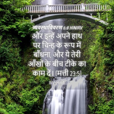 Picture 04 - व्यवस्थाविवरण 6:8 HINIRV - और इन्हें अपने हाथ - Bible Verse Picture