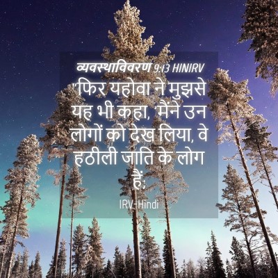 Picture 04 - व्यवस्थाविवरण 9:13 HINIRV - “फिर यहोवा ने - Bible Verse Picture