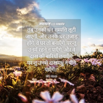 Picture 04 - सपन्याह 1:13 HINIRV - तब उनकी धन - Bible Verse Picture