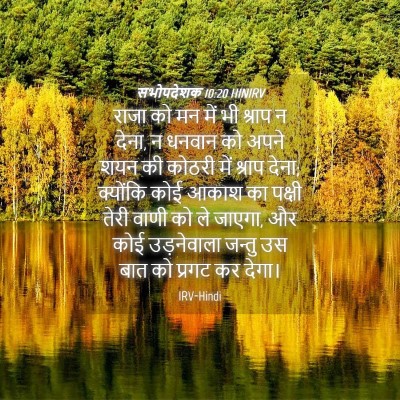 Picture 04 - सभोपदेशक 10:20 HINIRV - राजा को मन में भी - Bible Verse Picture