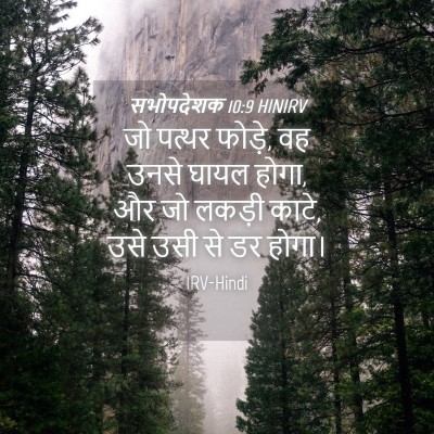 Picture 04 - सभोपदेशक 10:9 HINIRV - जो पत्थर फोड़े, वह - Bible Verse Picture