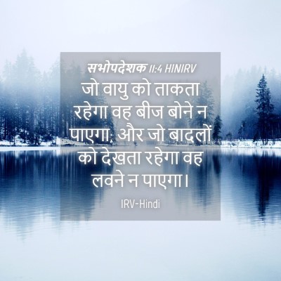 Picture 04 - सभोपदेशक 11:4 HINIRV - जो वायु को ताकता - Bible Verse Picture