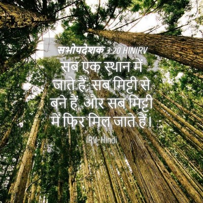 Picture 04 - सभोपदेशक 3:20 HINIRV - सब एक स्थान में - Bible Verse Picture