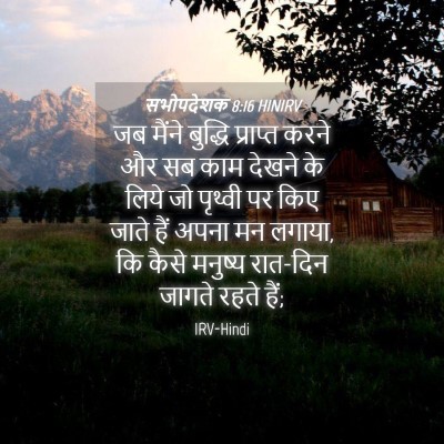 Picture 04 - सभोपदेशक 8:16 HINIRV - जब मैंने बुद्धि - Bible Verse Picture