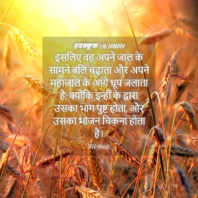 Picture 04 - हबक्कूक 1:16 HINIRV - इसलिए वह अपने जाल - Bible Verse Picture