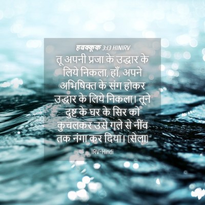 Picture 04 - हबक्कूक 3:13 HINIRV - तू अपनी प्रजा के - Bible Verse Picture