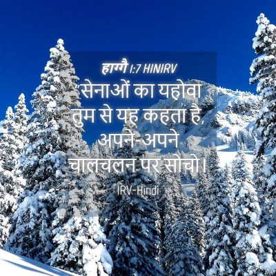 Picture 04 - हाग्गै 1:7 HINIRV - “सेनाओं का यहोवा - Bible Verse Picture