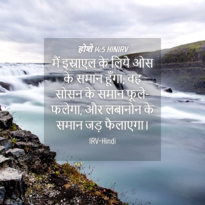 Picture 04 - होशे 14:5 HINIRV - मैं इस्राएल के - Bible Verse Picture