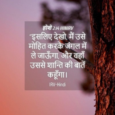 Picture 04 - होशे 2:14 HINIRV - “इसलिए देखो, मैं - Bible Verse Picture