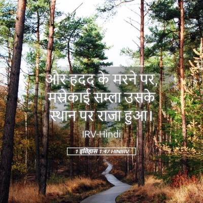 Picture 05 - 1 इतिहास 1:47 HINIRV - और हदद के मरने पर, - Bible Verse Picture
