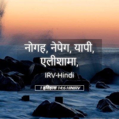 Picture 05 - 1 इतिहास 14:6 HINIRV - नोगह, नेपेग, यापी, - Bible Verse Picture