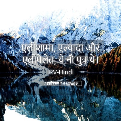 Picture 05 - 1 इतिहास 3:8 HINIRV - एलीशामा, एल्यादा - Bible Verse Picture
