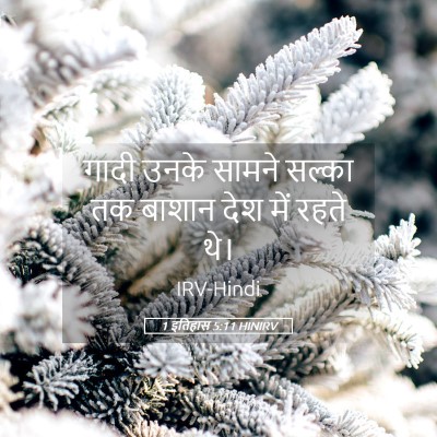 Picture 05 - 1 इतिहास 5:11 HINIRV - गादी उनके सामने - Bible Verse Picture