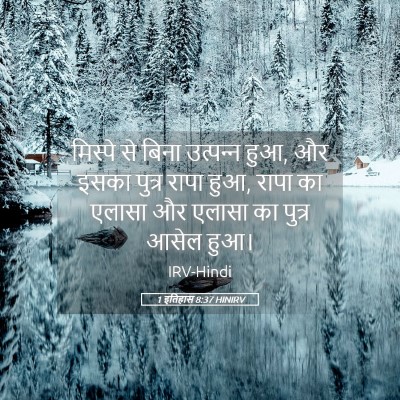 Picture 05 - 1 इतिहास 8:37 HINIRV - मिस्पे से बिना - Bible Verse Picture