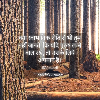 Picture 05 - 1 कुरिन्थियों 11:14 HINIRV - क्या स्वाभाविक - Bible Verse Picture