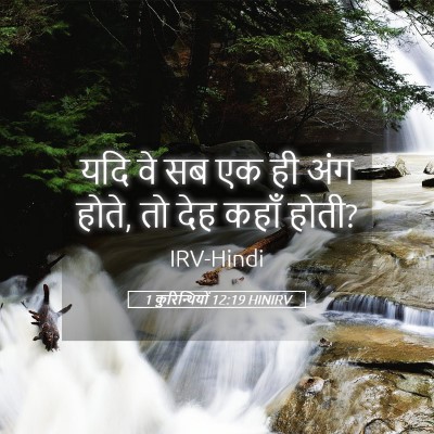 Picture 05 - 1 कुरिन्थियों 12:19 HINIRV - यदि वे सब एक ही अंग - Bible Verse Picture